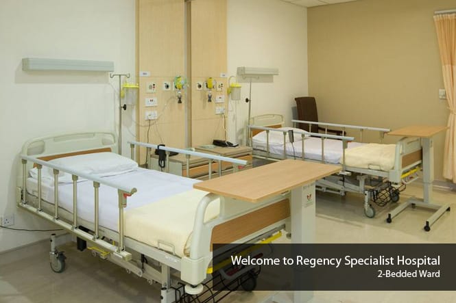 2 bedded Ward Counter Regency Specialist Hospital